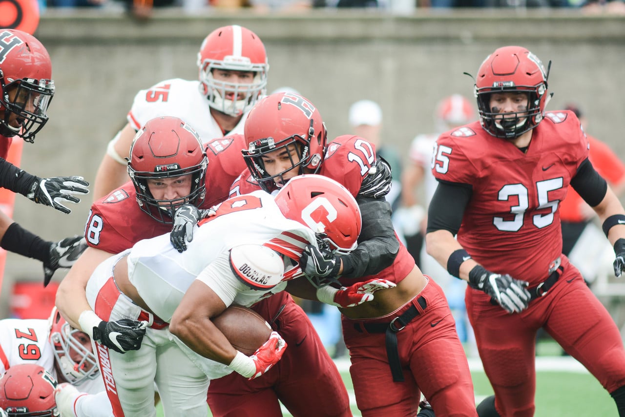 Harvard fell for the first time to a non-conference opponent since 2011, falling to Holy Cross 27-17. 
