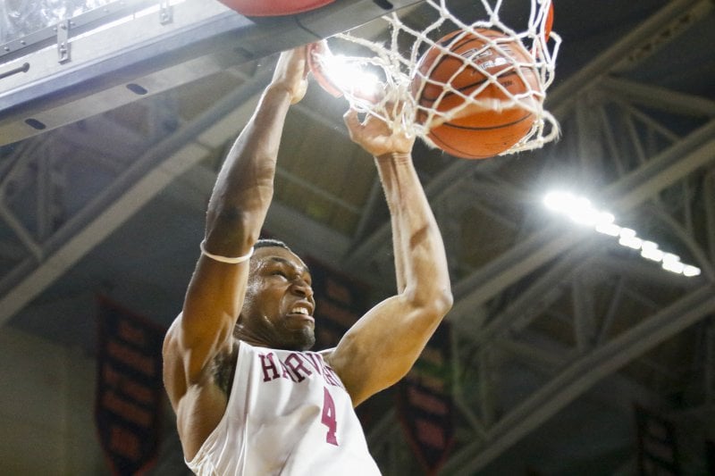 Senior center Zena Edosomwan finished Saturday's game against Penn with 15 points, but the effort was not enough as Harvard fell to the Quakers.