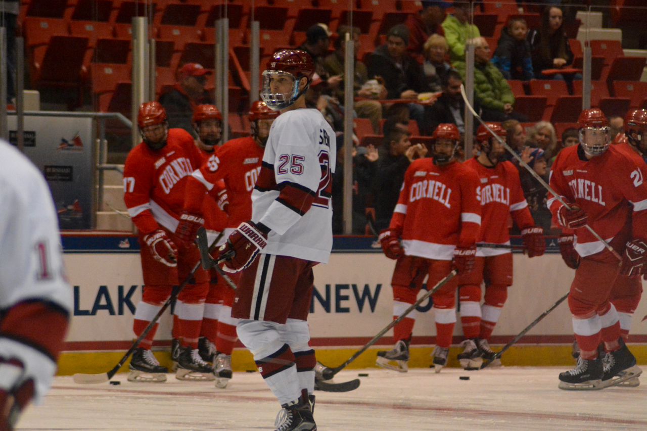 Harvard topped Cornell in both regular-season meetings between the two sides: a 4-3 contest at the Bright Landry Hockey Center in November and a 4-1 decision at Lynah Rink in January.
