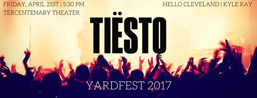 Tiesto will headline this year's Yardfest concert.