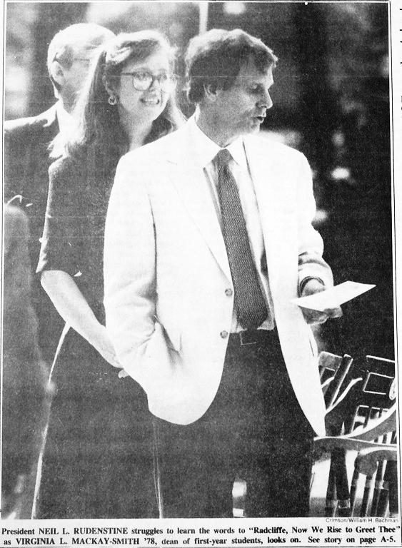 The successor of notoriously charismatic President Derek C. Bok, Rudenstine was considered a little too mild.