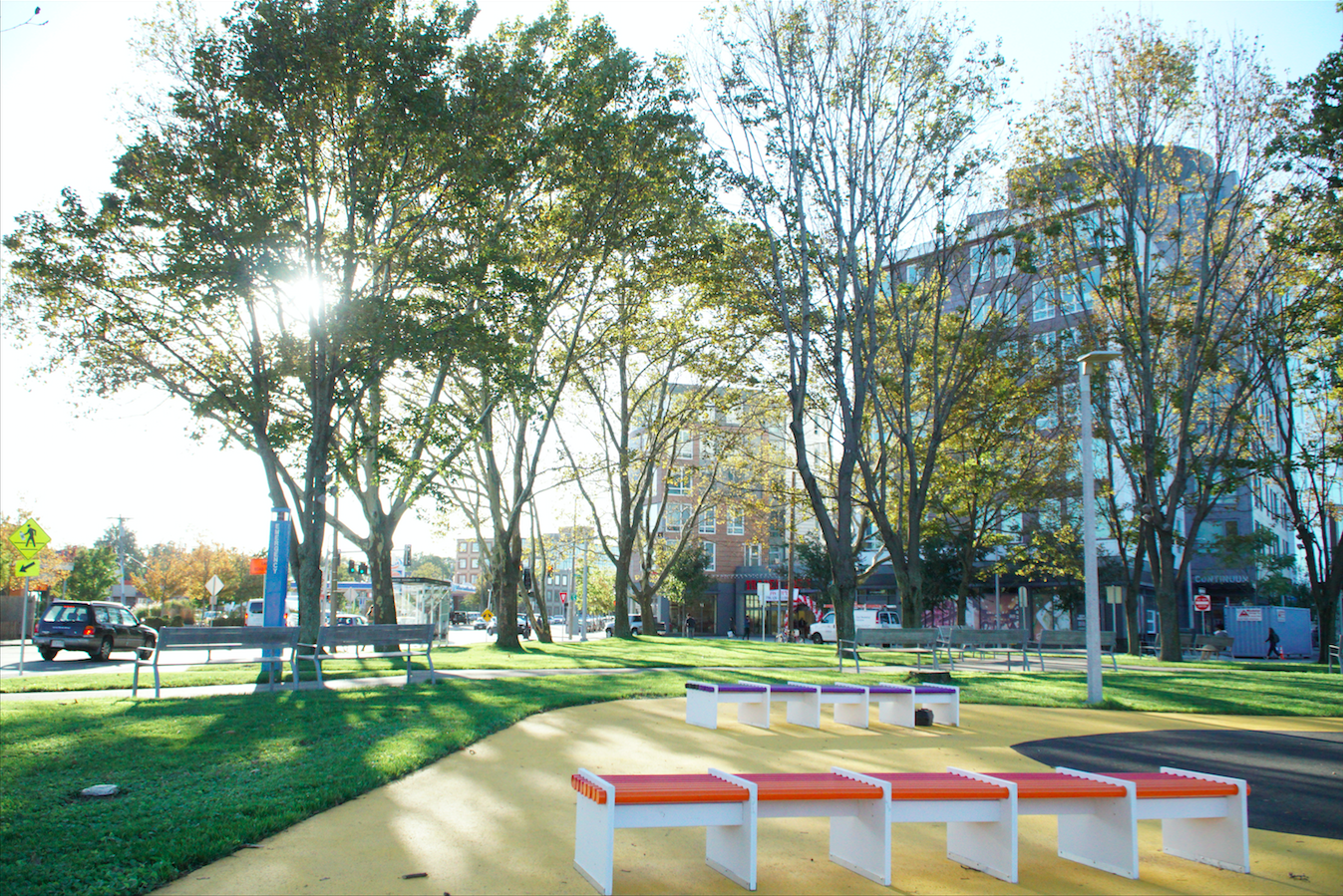 A public space in Allston. 