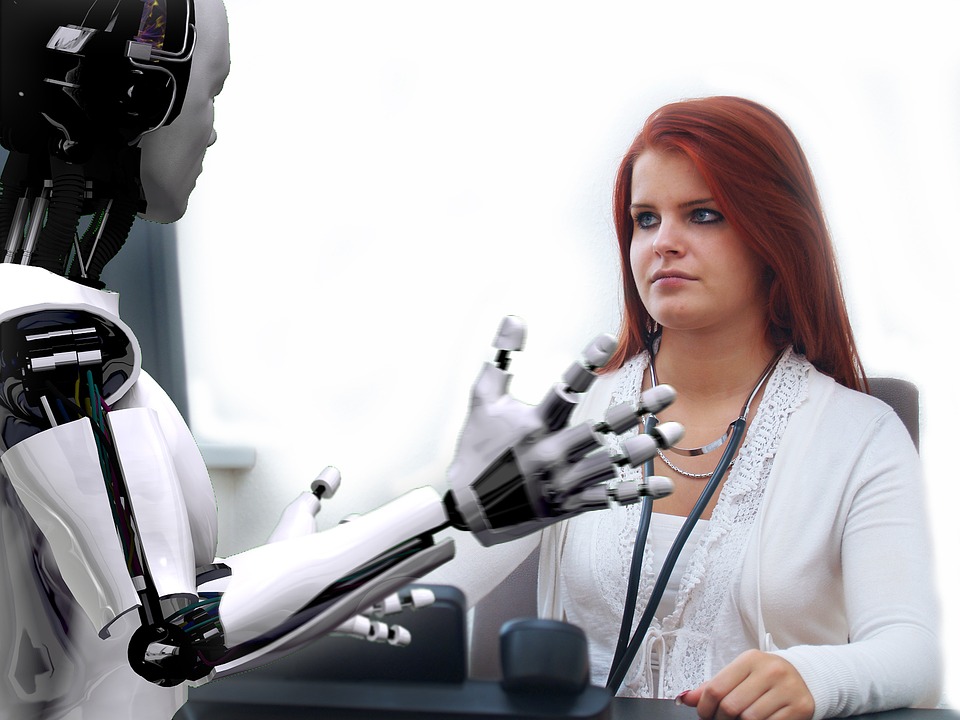Robot! What are you doing? You can't take MY job!