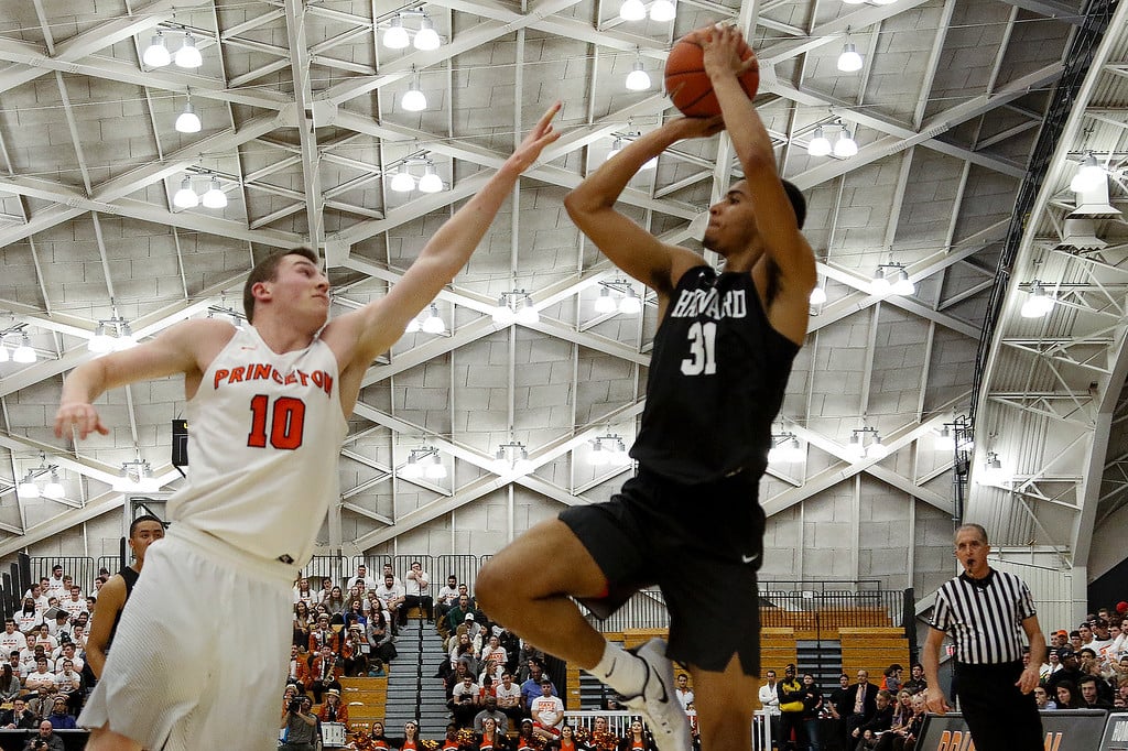 The talented sophomore class is spearheaded by offensive weapons Bryce Aiken and Seth Towns (pictured above), the two leading returning scorers for the Crimson.