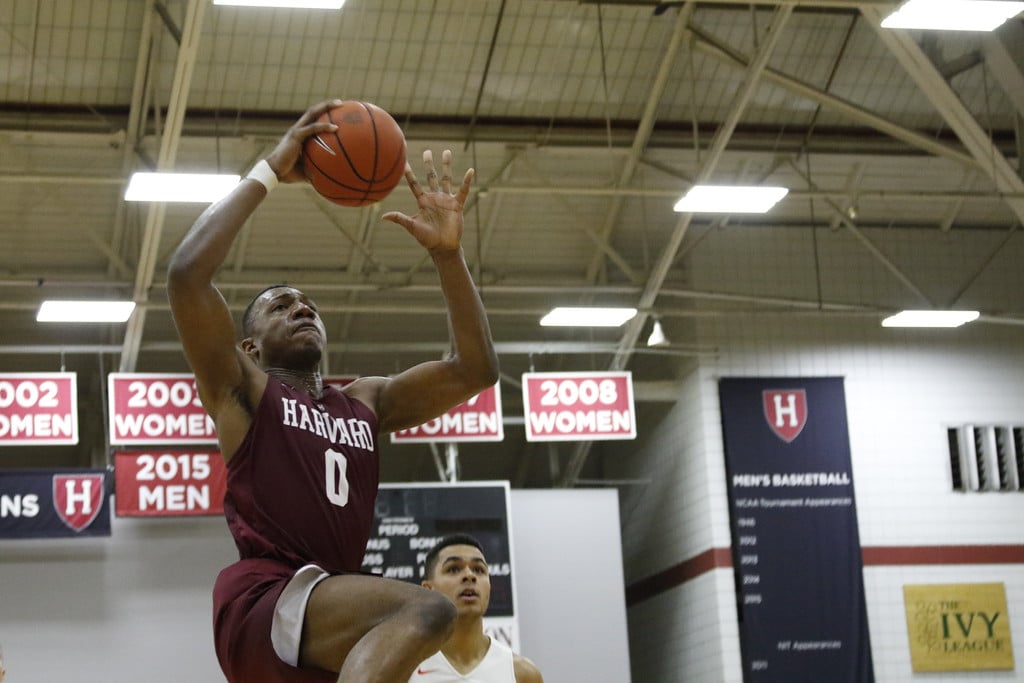 Sophomore forward Chris Lewis will anchor the Crimson frontcourt this season, alongside fellow second-years Henry Welsh, Robert Baker, and captain Chris Egi.