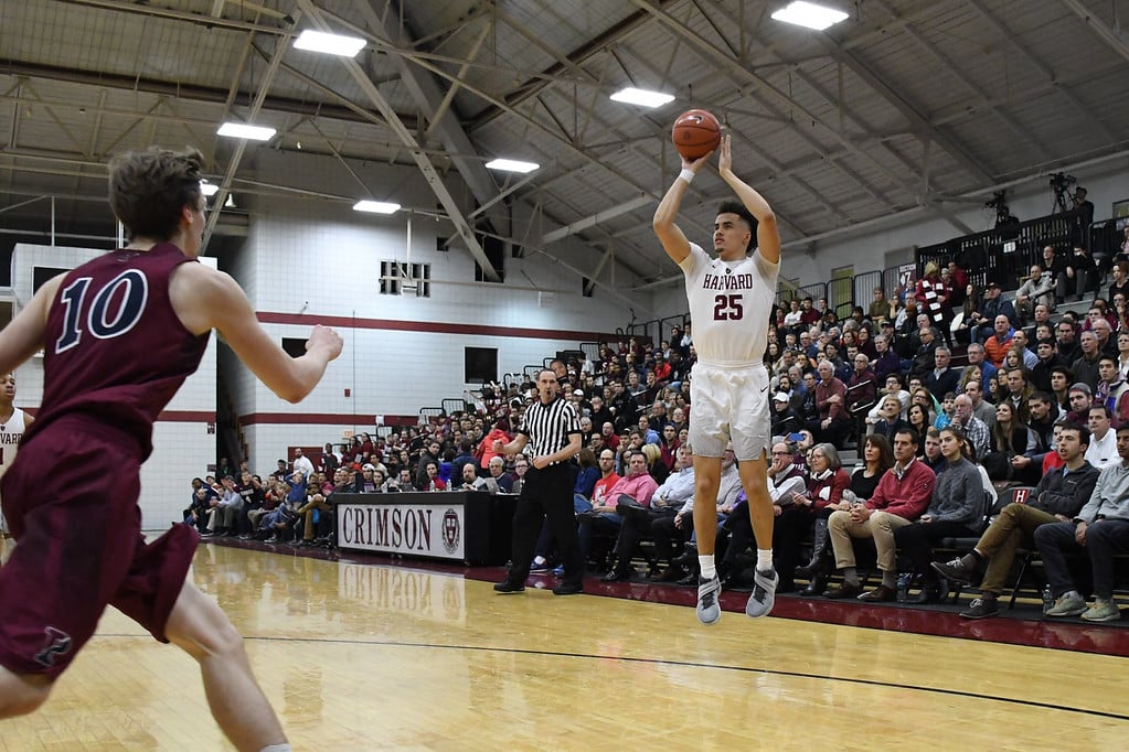 Junior guard Corey Johnson shoots a three-pointer in last year's home contest against Penn. Johnson hit 62 triples last season.