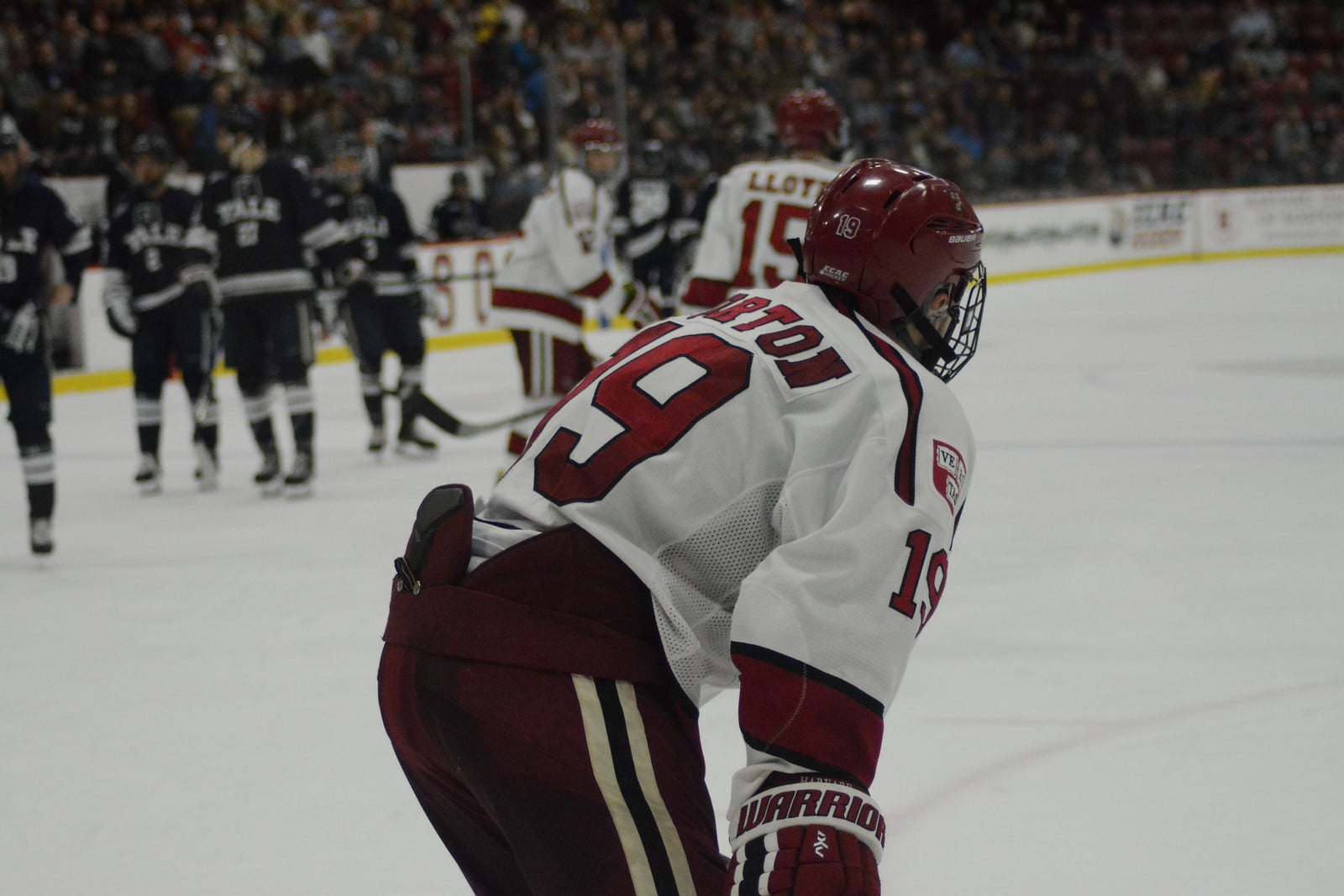 Tri-captain Jake Horton is left looking for answers after his Crimson comes up short against rival Yale.