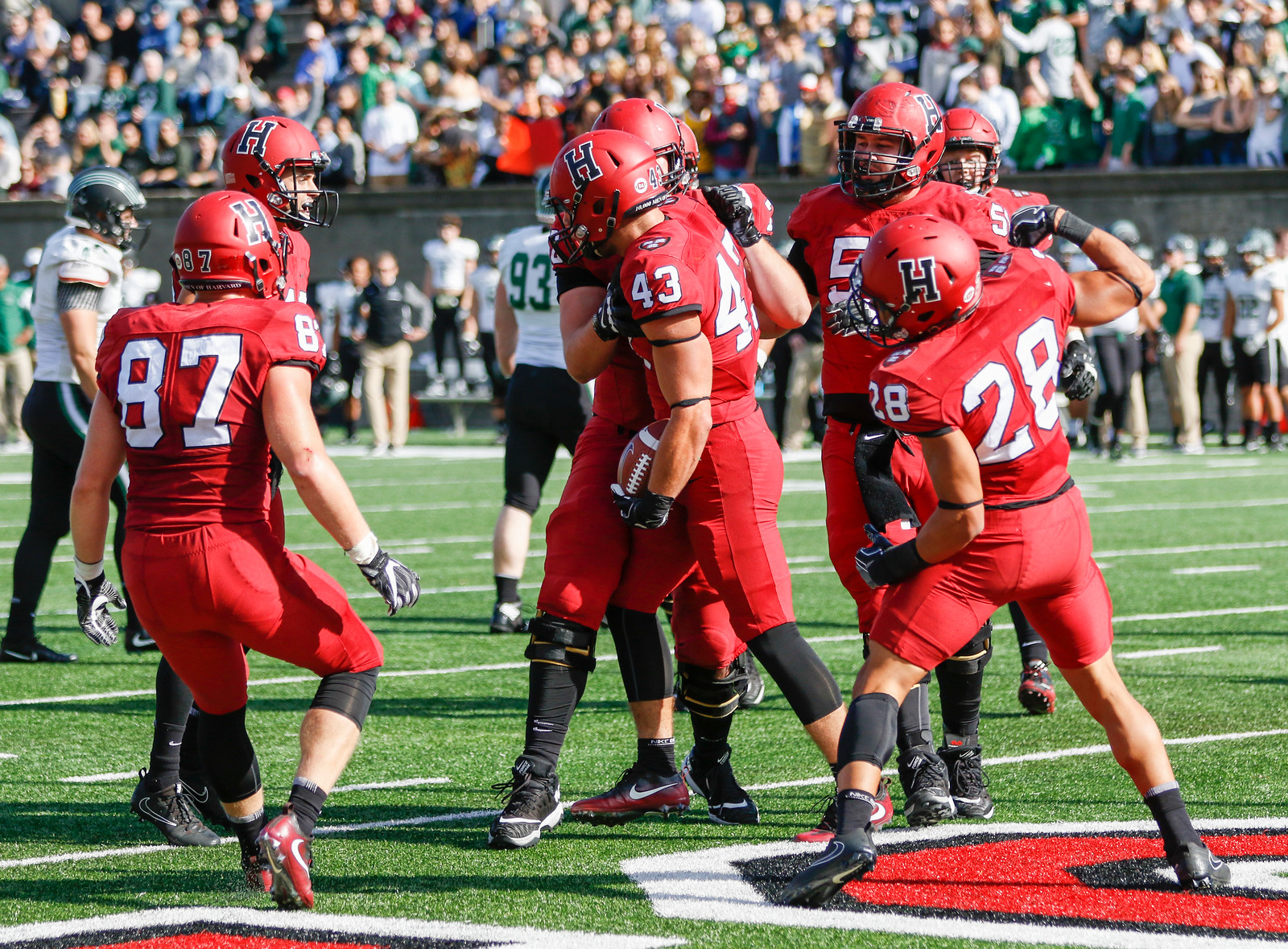 Senior Ryan Antonellis (43) and the rest of the Crimson are set to take on Yale in the 145th playing of The Game.
