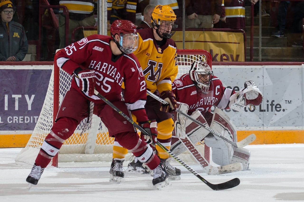 Minnesota freshman phenom Casey Mittelstadt was part of the reason Merrick Madsen had such a busy weekend between the pipes.
