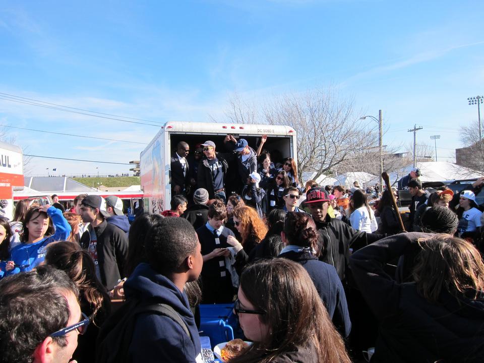 Take a good look at this picture, because it may be the closest you get to a 2018 Game tailgate.
