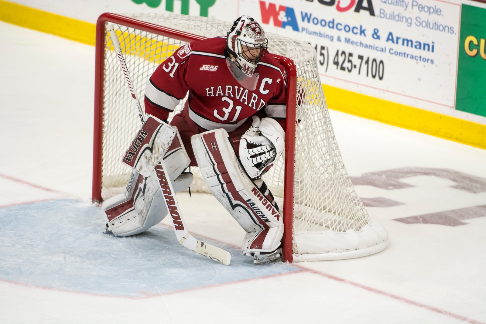 Tri-captain Merrick Madsen earned his starting role back from junior Michael Lackey on Saturday night. Lackey's short but impressive stint as Harvard's starting net-minder proved that the Crimson has multiple viable options between the pipes.