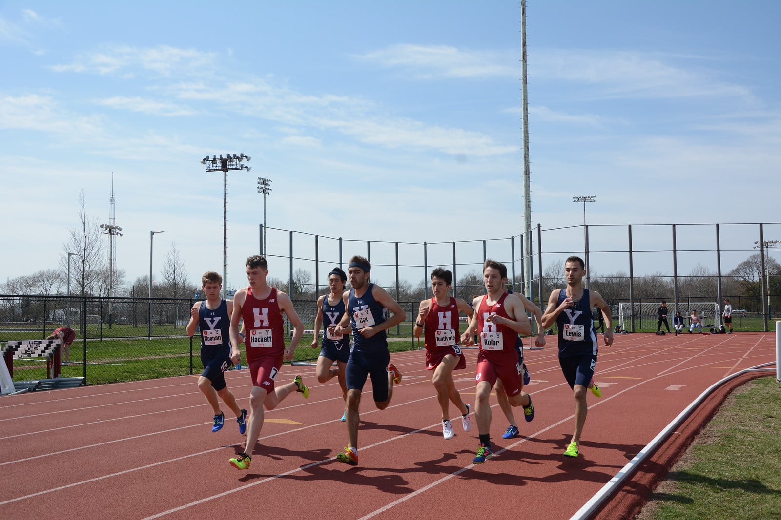Harvard attempts to outrace the opposition.