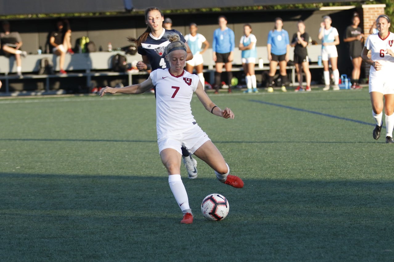 Junior midfielder Meg Tveit and the rest of the Crimson will have to wait, as Wednesday night's game against Boston College was postponed due to Hurricane Florence.