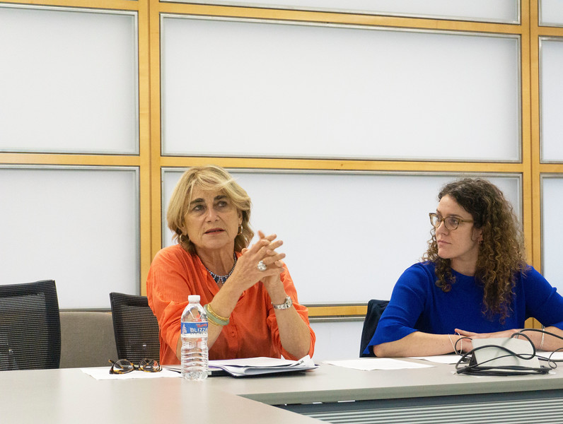 Thursday afternoon in CGIS South, Jacqueline Bhabha and Elizabeth Donger discussed research about how to prevent exploitation of children in India.