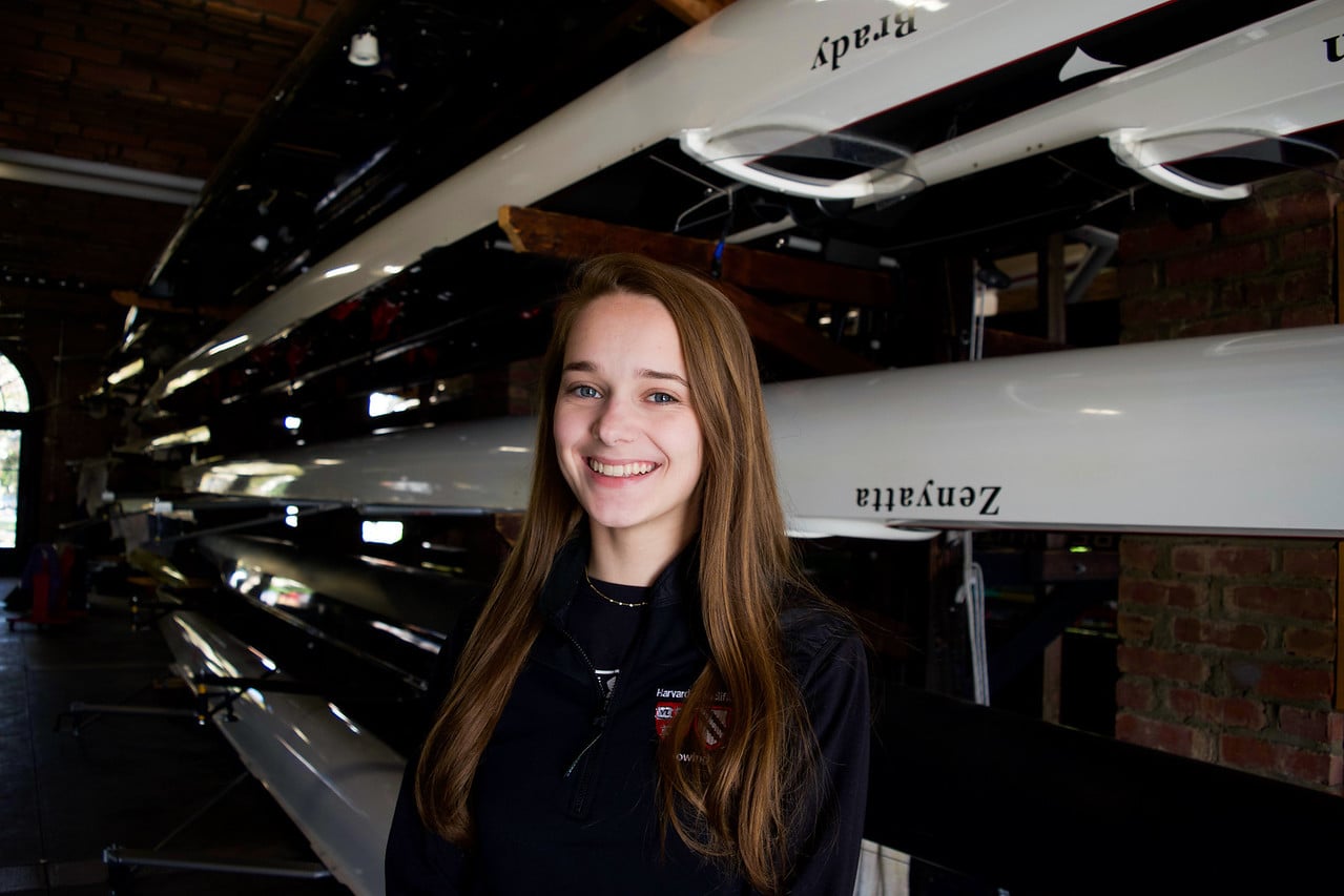 Freshman Mary Kolesar is the only coxswain with prior experience in high school.