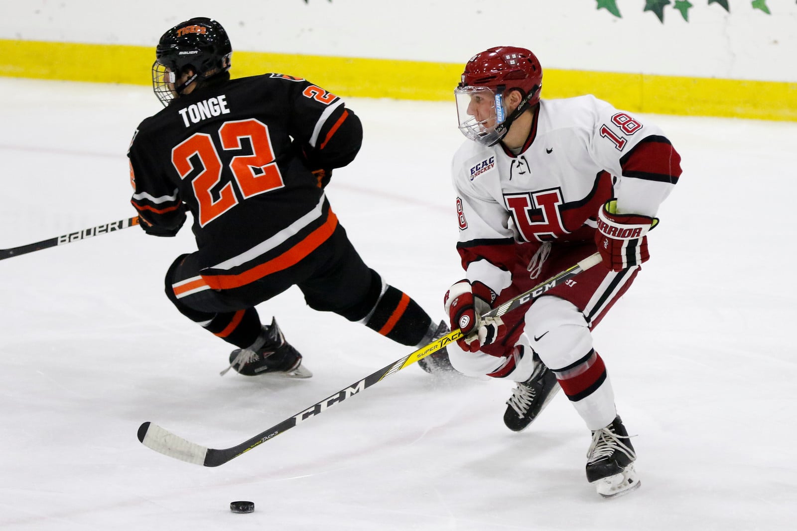 The Crimson picked up its first standings point of the season in Saturday's 4-4 draw with a ranked Princeton squad featuring two of the top scoring wingers in the country.