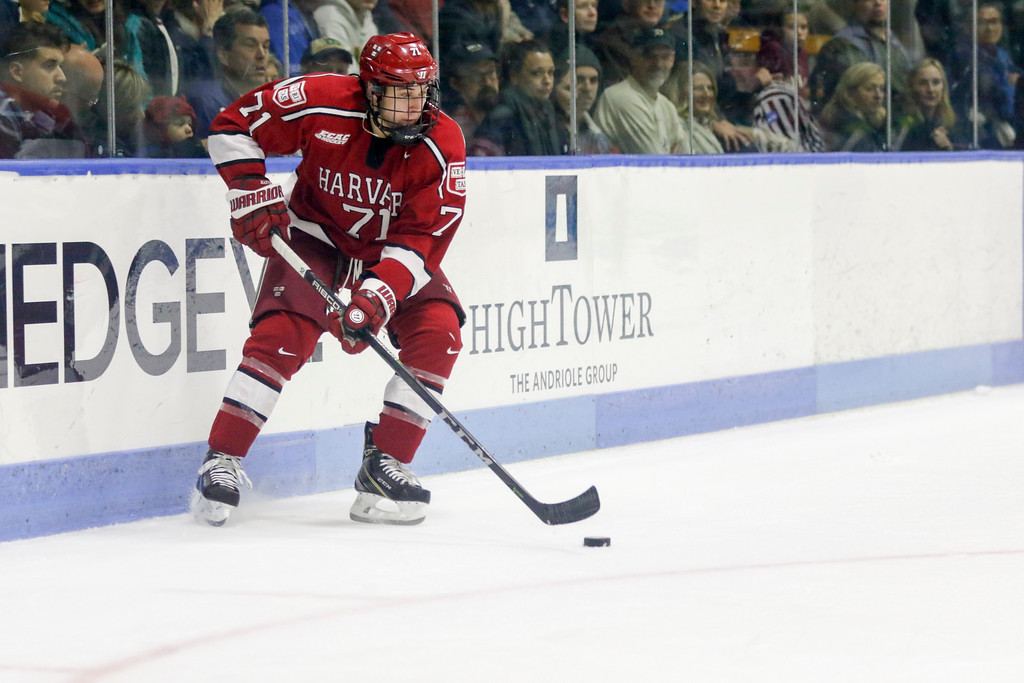 Despite taking a punishing hit the day before against Yale, Frédéric Grégoire played a full game and notched the Crimson's go-ahead goal on Saturday.