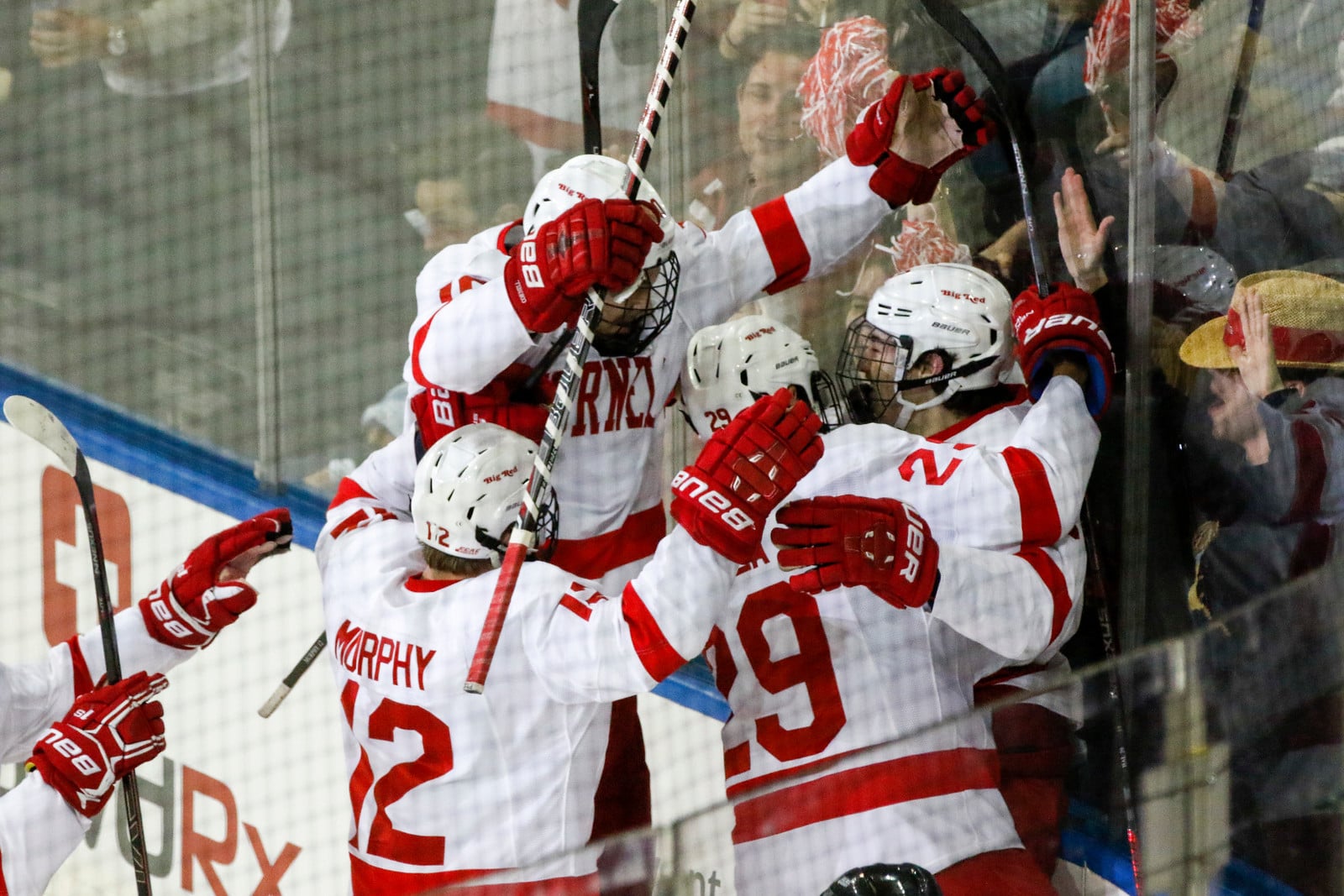 With the 2-0 victory, the Big Red captured the season series against the Crimson, two games to one.
