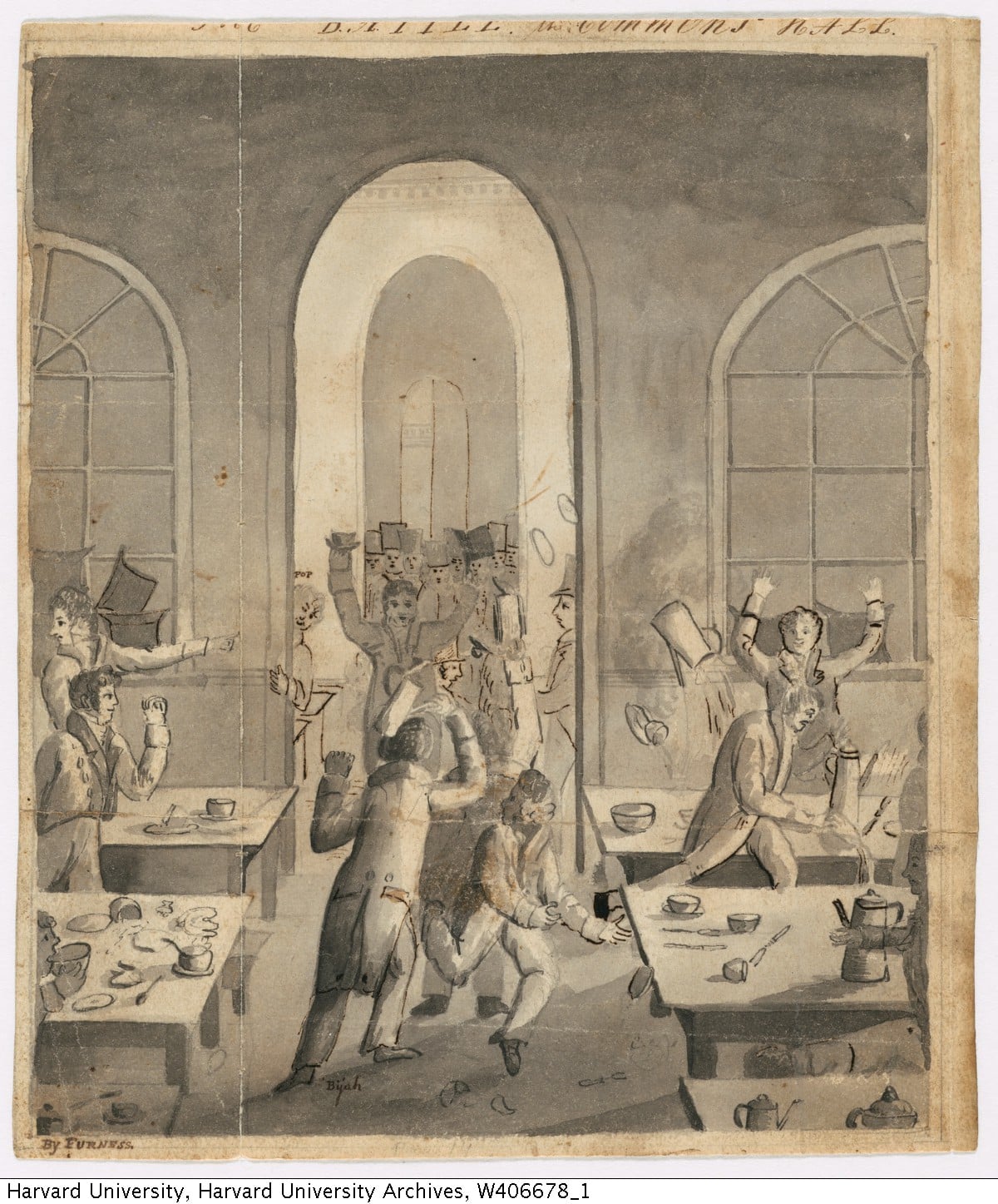 In the Rebellion of 1818, Harvard's most famous food fight took place resulted in the expulsion of all 80 members of the Sophomore class.