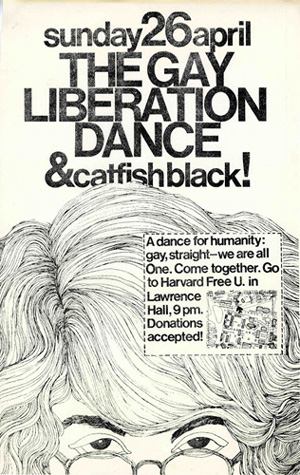 A poster created by the Free University organizers to promote their event — the first dance publicly intended for all sexualities in the Boston area.