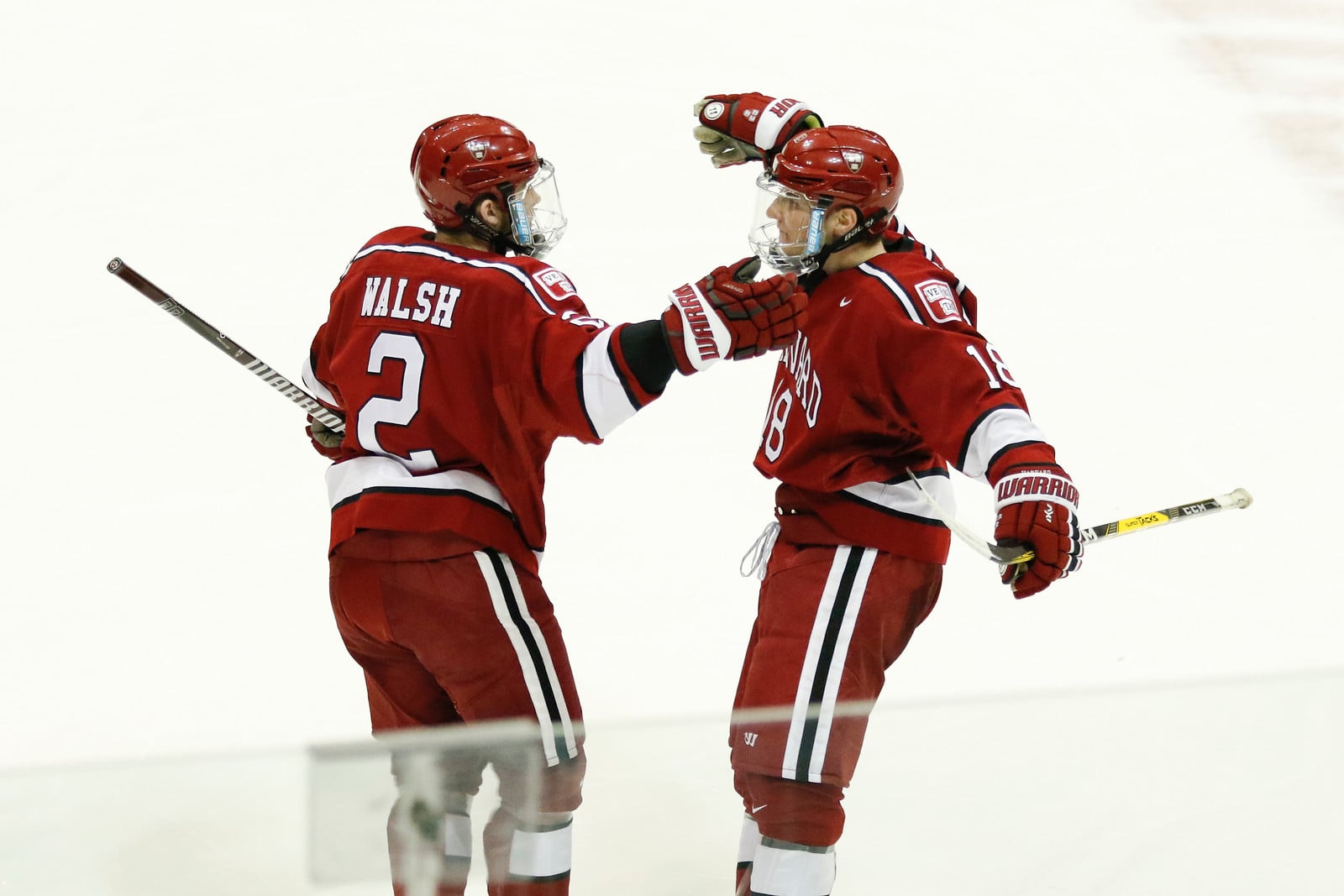 Sophomore defenseman Reilly Walsh nabbed another powerplay one-timer on Friday, displaying the Crimson's man-up prowess alongside junior blue-liner Adam Fox.
