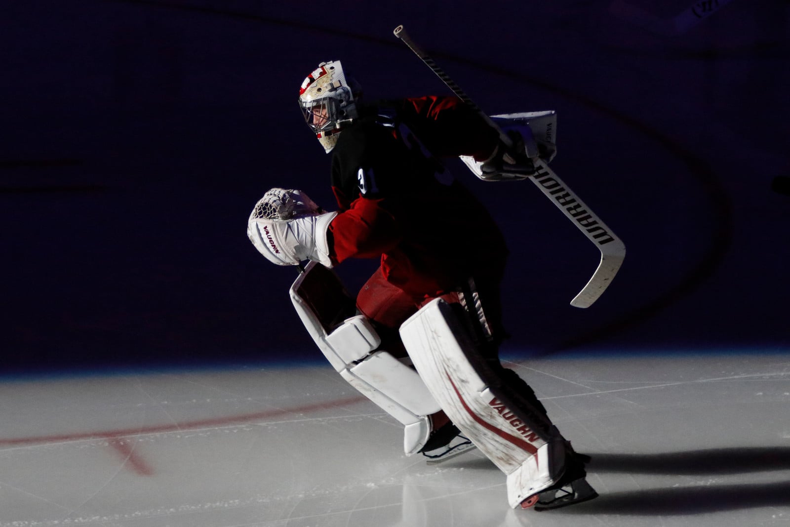 Senior goaltender Michael Lackey has been a key component of the Crimson's surge in the 2019 portion of the schedule.