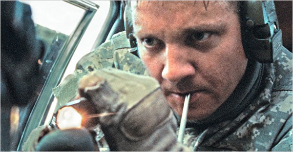 Jeremy Renner stars as Staff Sergeant William James in “The Hurt Locker” (2008), directed by Kathryn Bigelow.