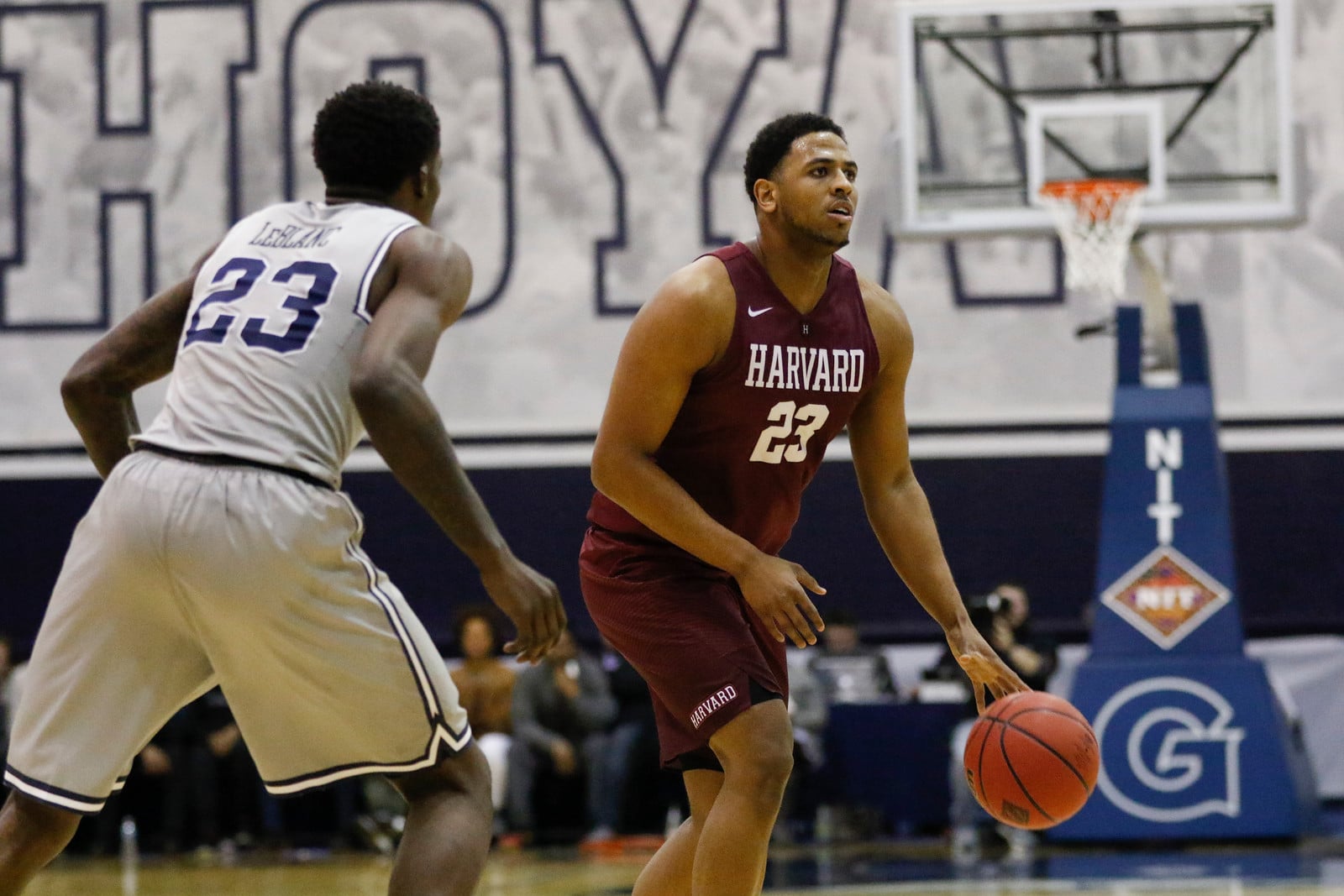 Captain Weisner Perez earned a surprise start but immediately provided the Crimson with five quick points.