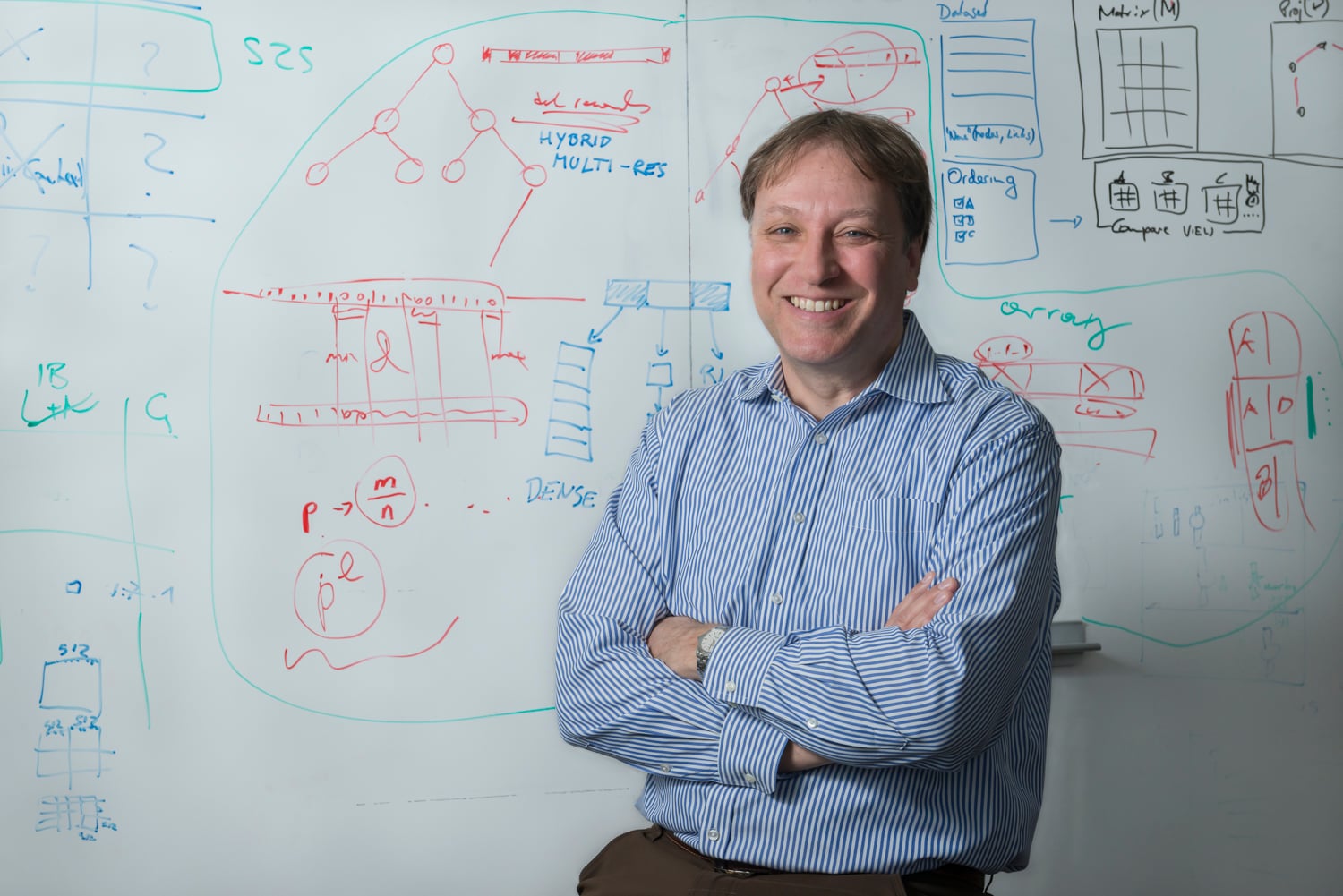 Computer Science Professor Hanspeter Pfister studies visual computing across a wide range of topics, including biomedical visualization and visual data analytics.