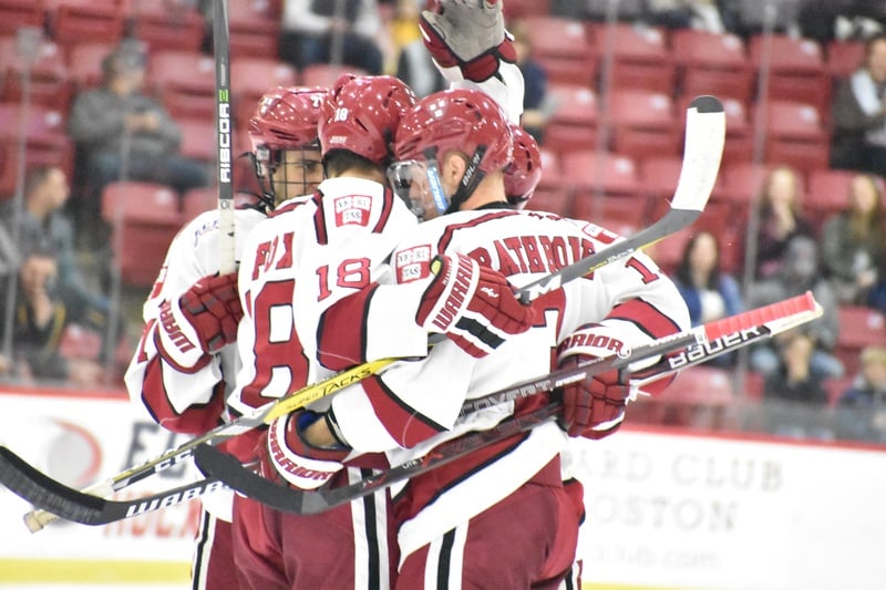 The Crimson’s success on the man advantage was in no small part due to the combination of Fox’s playmaking abilities and Walsh’s powerful shot.