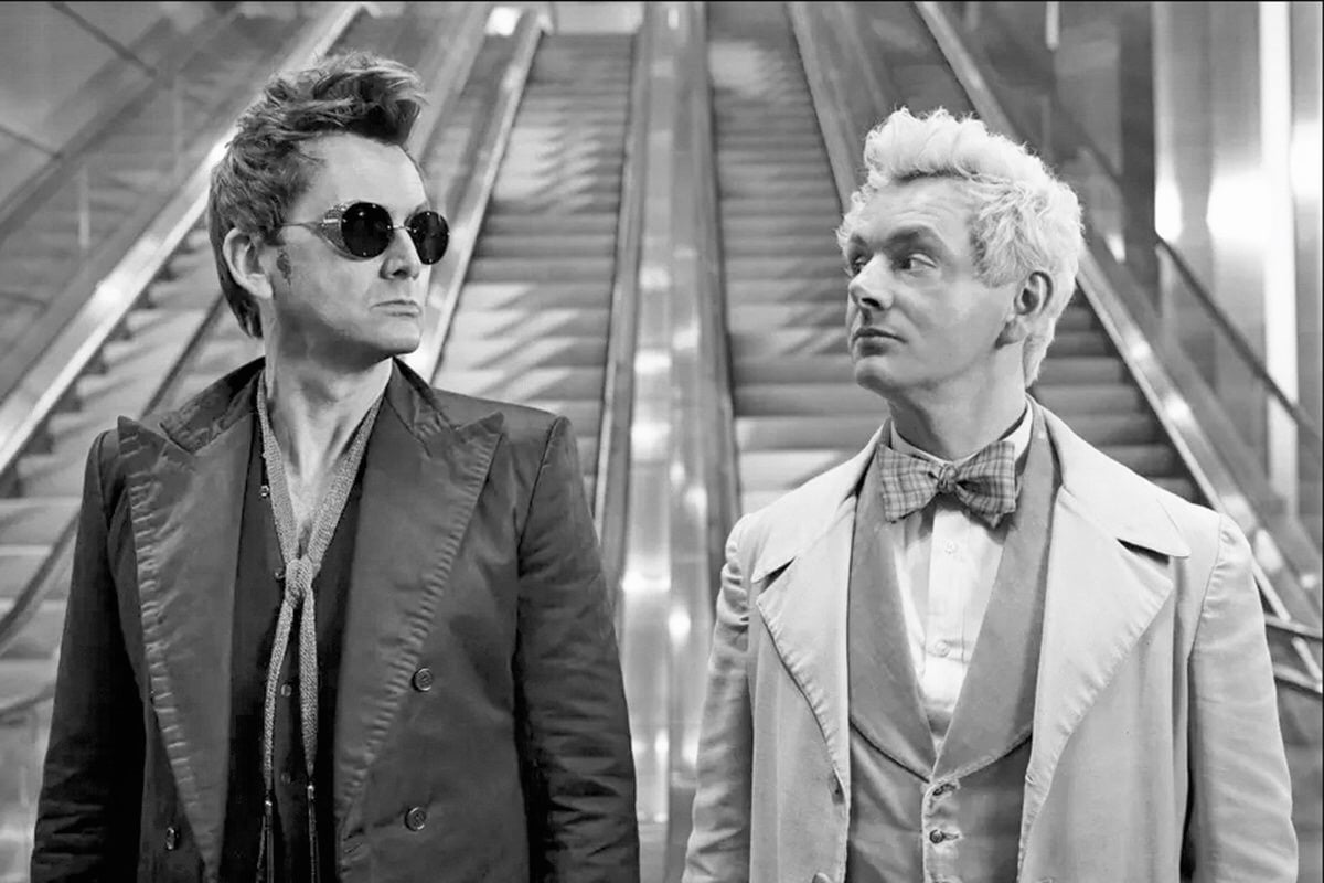 Michael Sheen and David Tennant star in Amazon Prime's "Good Omens."