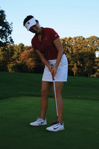 Sophomore Anina Ku was the standout from the women's golf team at last fall's Stanford Invitational.