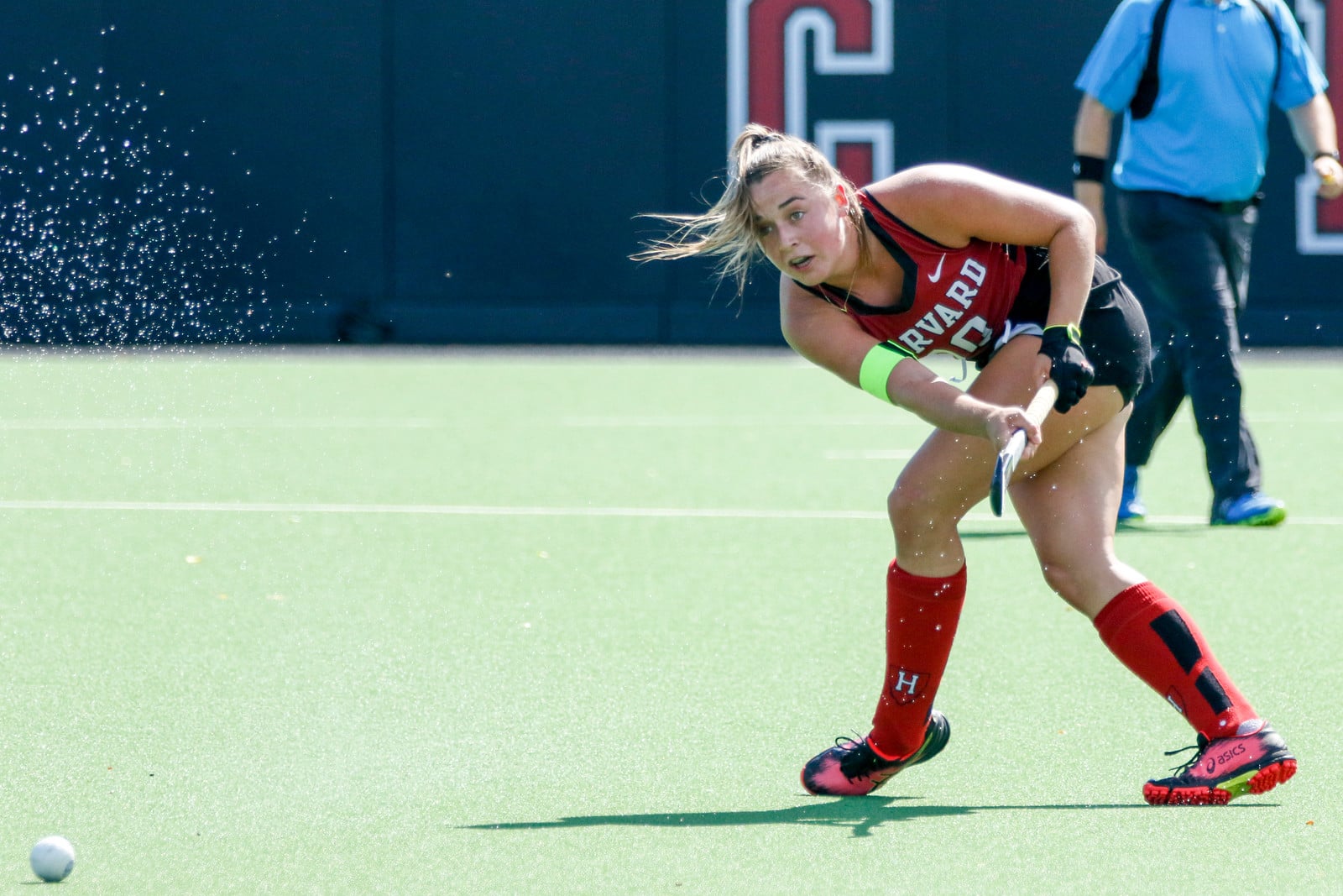 Harvard co-captain Bente van Vlijmen scored twice in the Crimson's 4-1 win over Maine on Sunday.