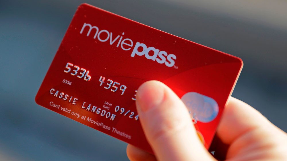 The MoviePass card allowed users to "buy" one movie ticket per day, at only $10/month.
