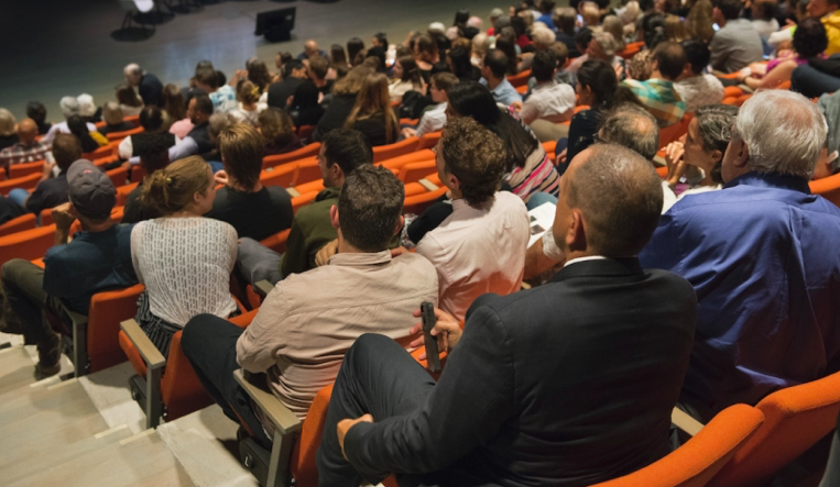 Crowds gathered at the Institute of Contemporary Art, Boston to hear about the intersection of racism, public health, and contemporary art.