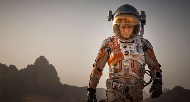 Matt Damon stars as Mark Watney in “The Martian” (2015), directed by Ridley Scott.
