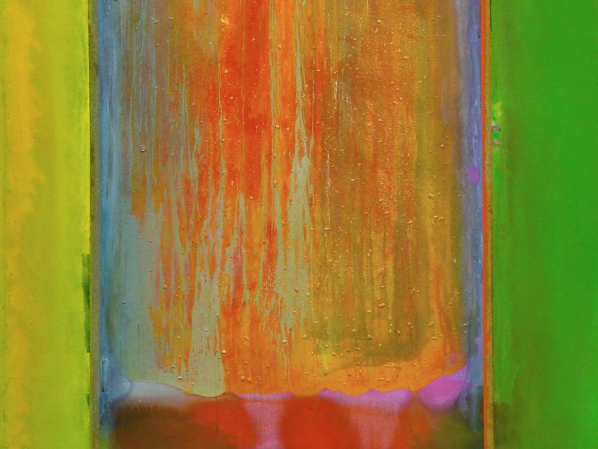 Frank Bowling, "Suncrush." 1976.
