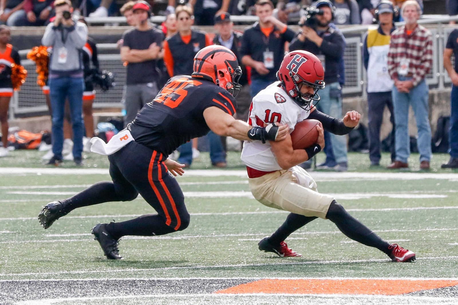 Harvard's loss to Princeton on Saturday was its first in the Ivy League this season.