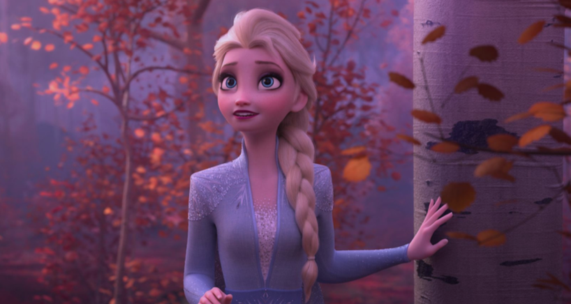 Idina Menzel voices Elsa in “Frozen 2” (2019), directed by Chris Buck and Jennifer Lee.