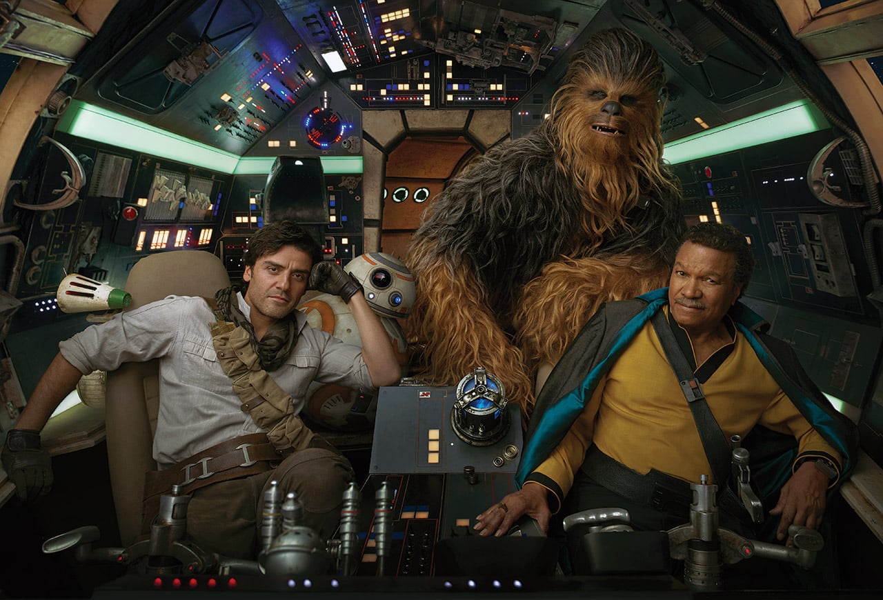 Behind-the-scenes still from "Star Wars: Episode IX — The Rise of Skywalker."