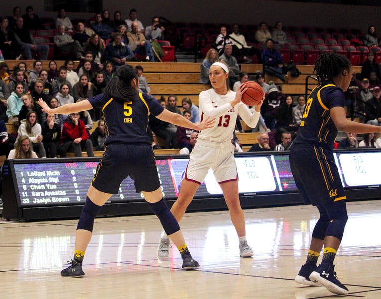Crimson forward Jeannie Boehm had a career night in Harvard's first matchup with Dartmouth, grabbing an impressive 18 rebounds in the loss.
