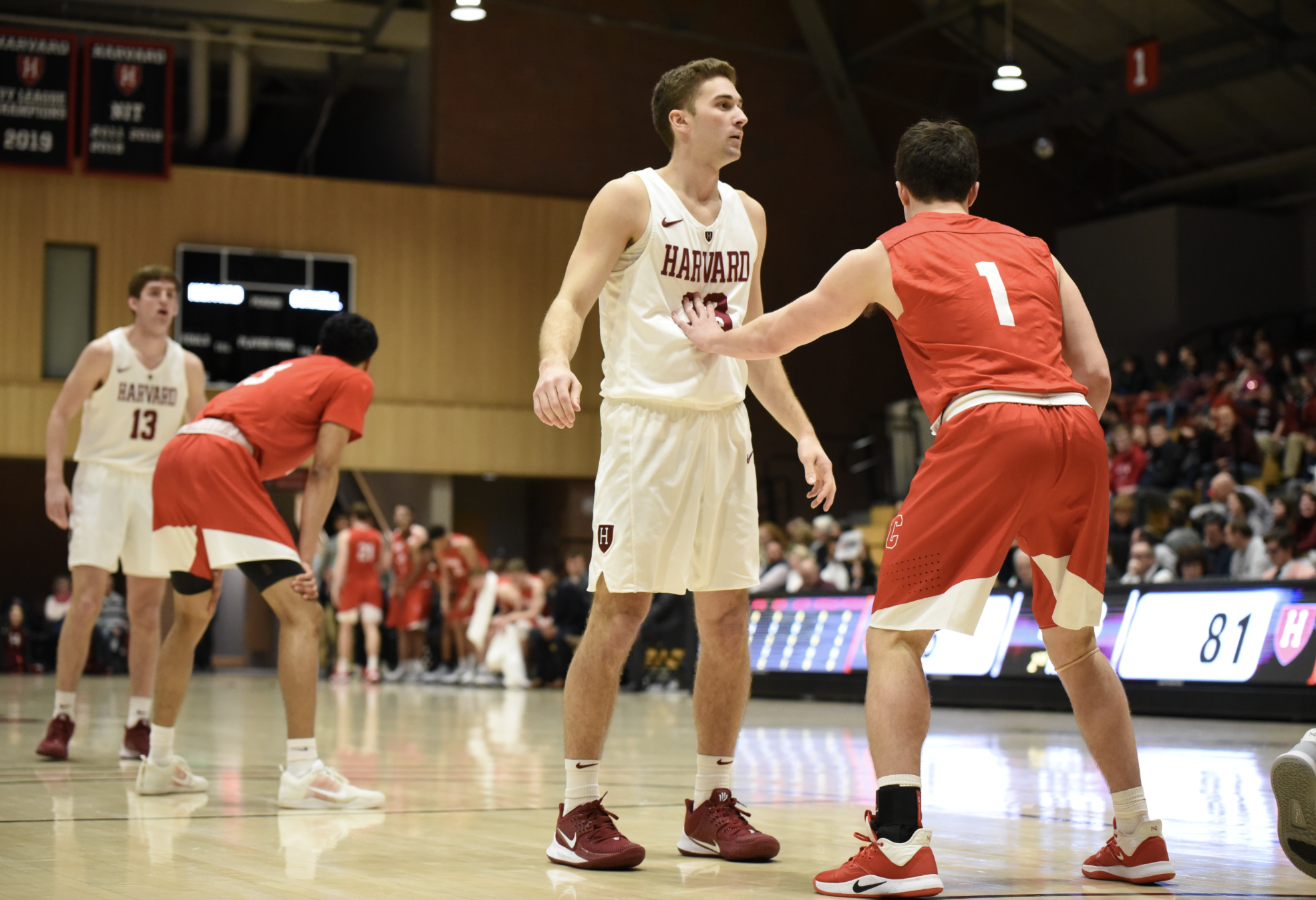Junior Reed Farley returns to the court for the first time since January 20, 2018.