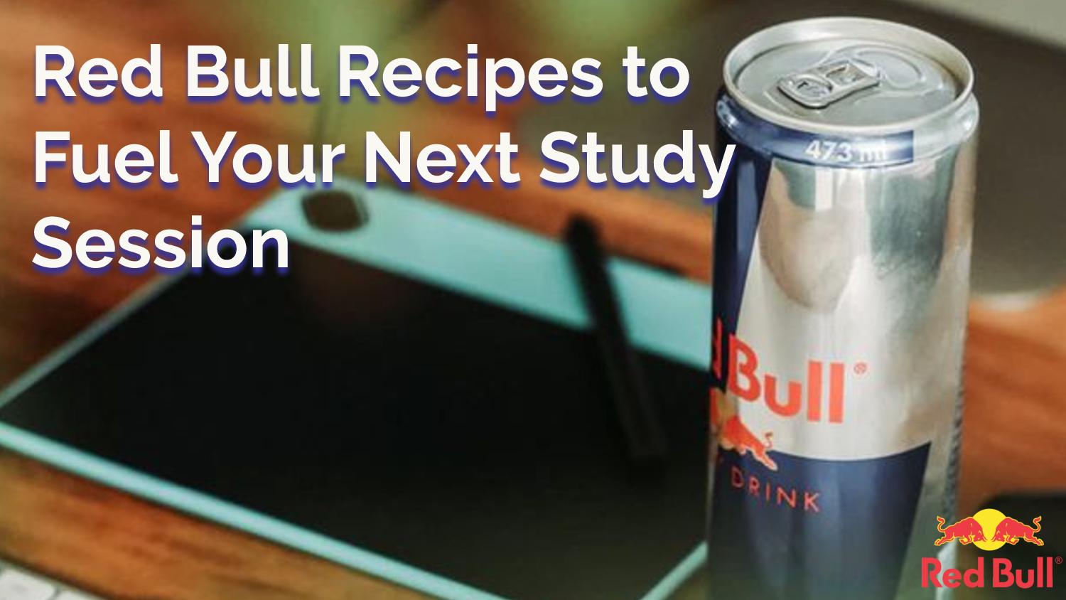 Red Bul Lecture Red Bull Recipes to Fuel Your Next Study Session | Sponsored | The ...