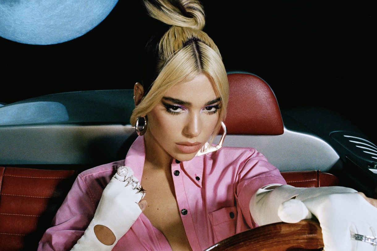 Cover art for Dua Lipa's "Future Nostalgia."