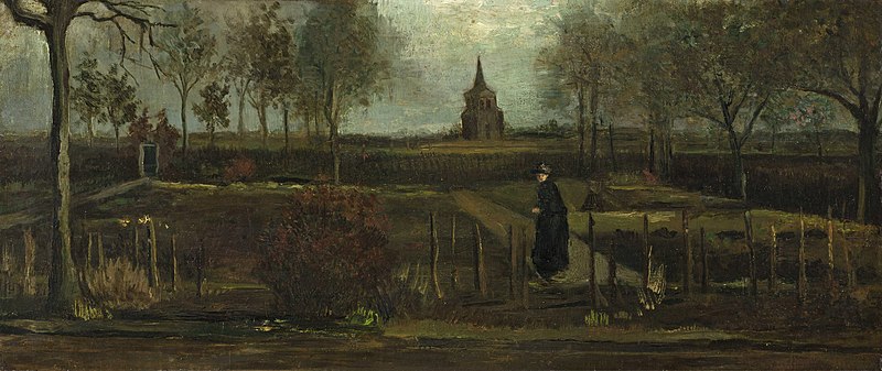 Van Gogh's "The Parsonage Garden at Nuenen" (1884).