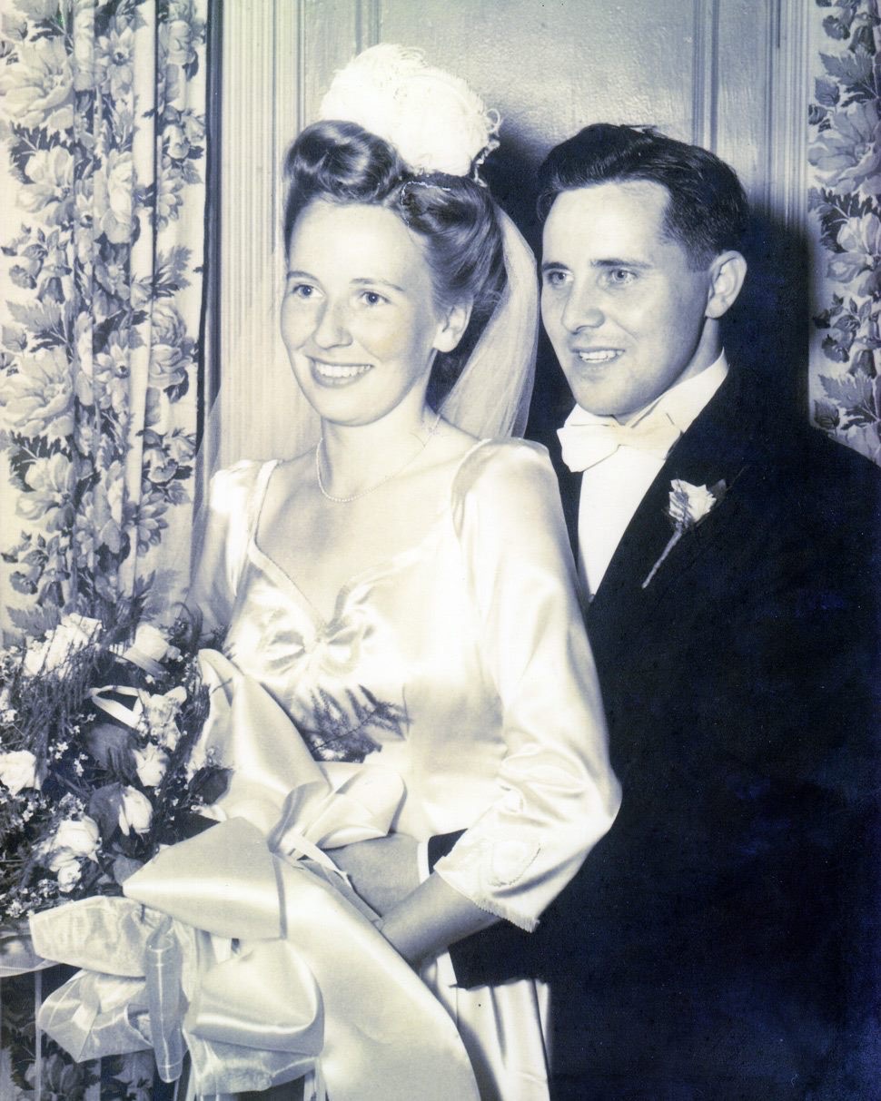 The author's great-grandparents on their wedding day.