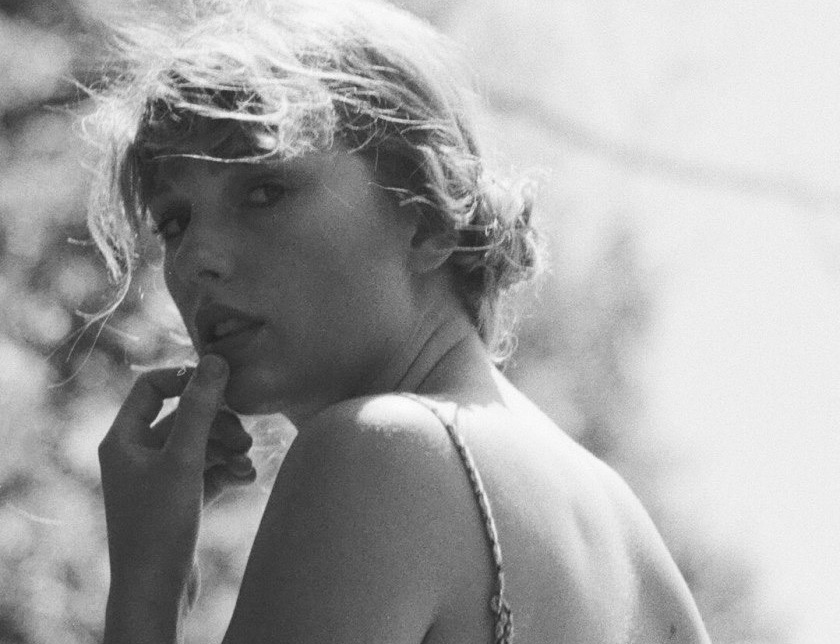 Promotional still of Taylor Swift for "Folklore"