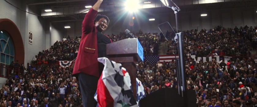 A photo of Stacey Abrams from "All In"