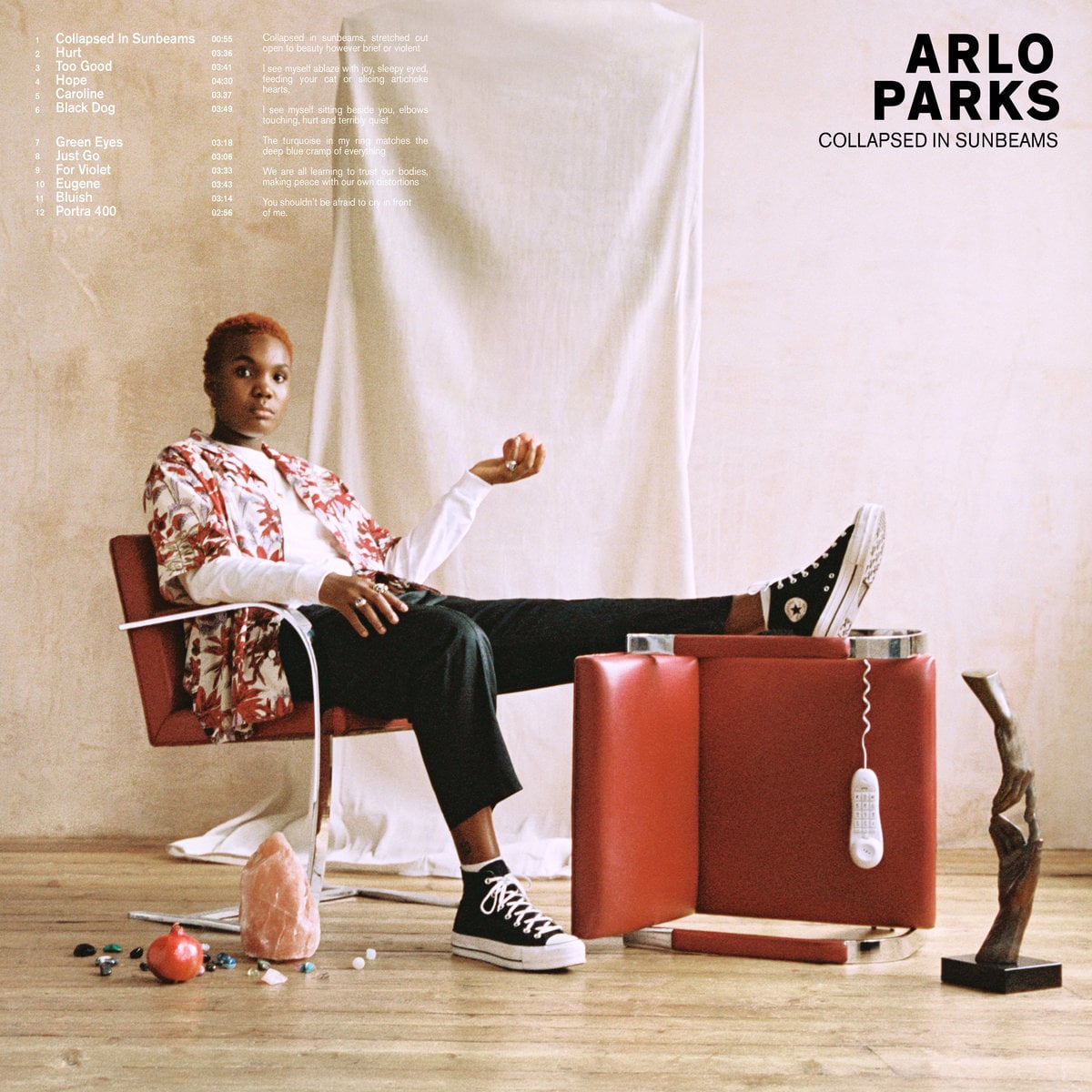 Album cover for Arlo Parks' "Collapsed in Sunbeams."