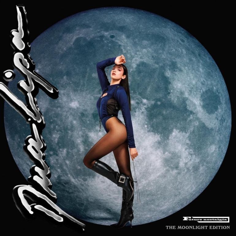 Album cover for Dua Lipa's "Future Nostalgia (The Moonlight Edition)."